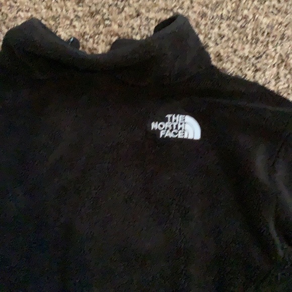 The North Face Fuzzy Full zip jacket all black & white - Picture 11 of 14